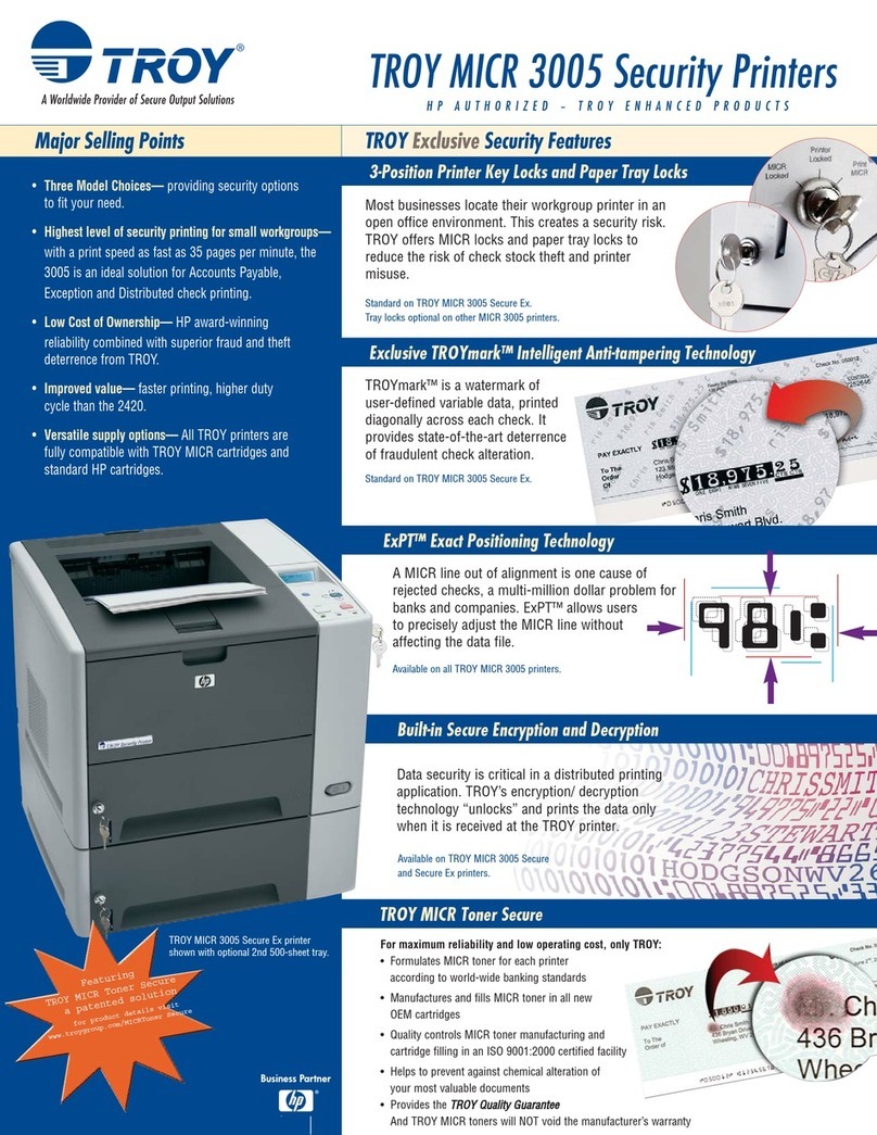 TROY Group MICR 3005 User manual