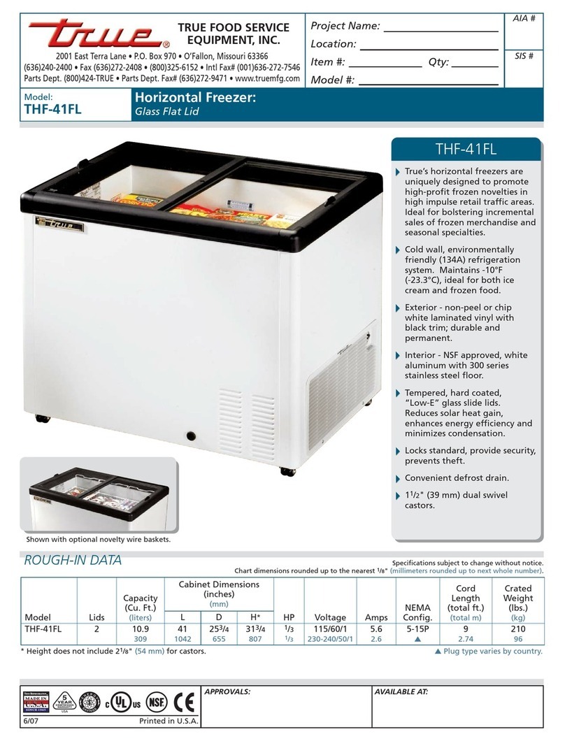 True THF-41FL User manual