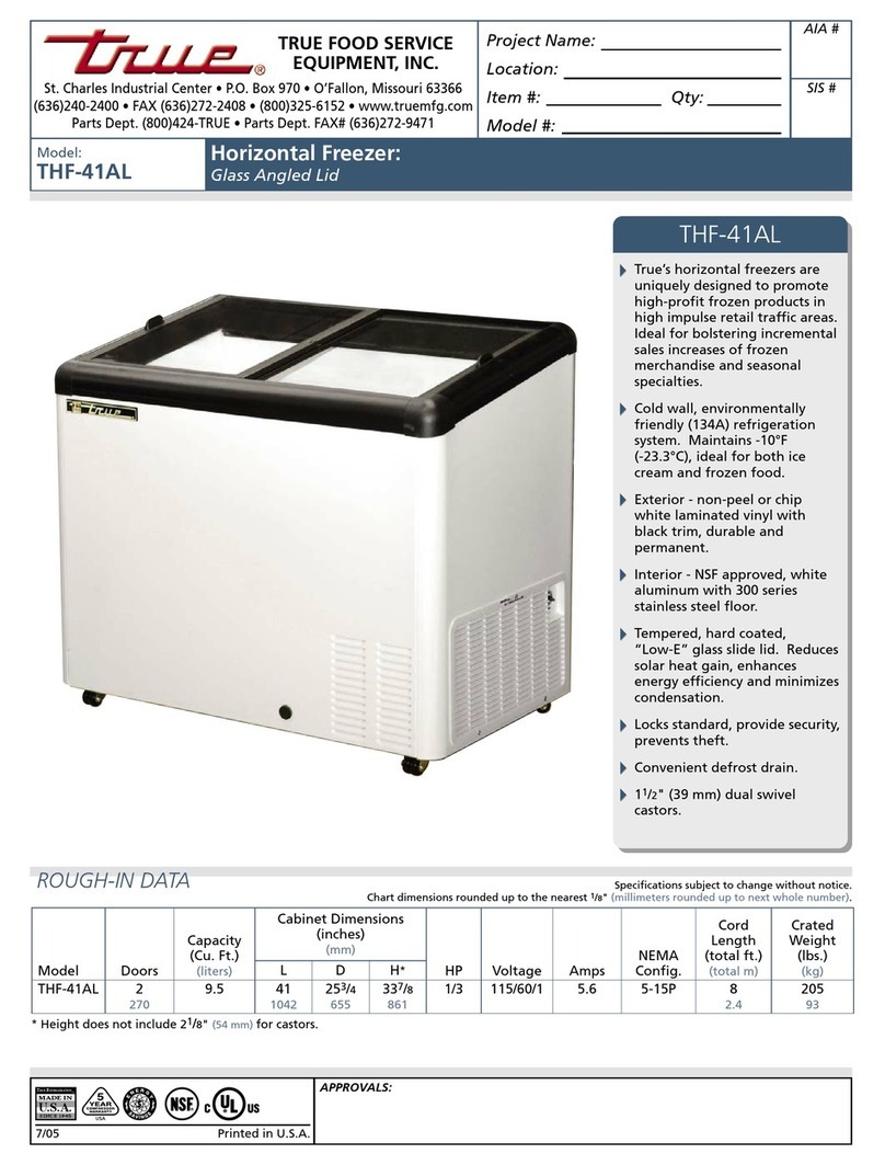 True THF-41AL User manual