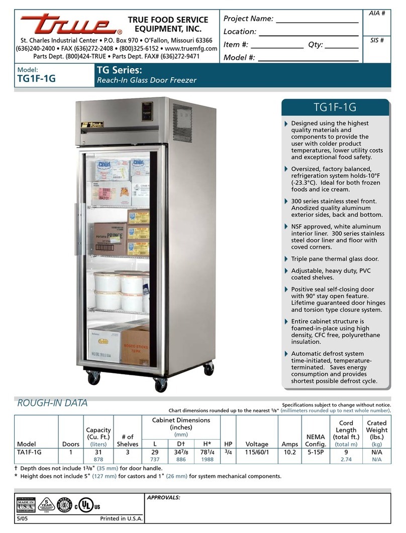 True TG1F-1G User manual