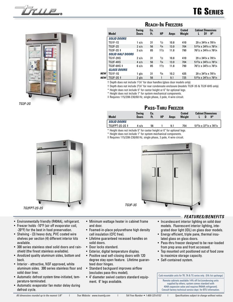 True TG1F-1G User manual