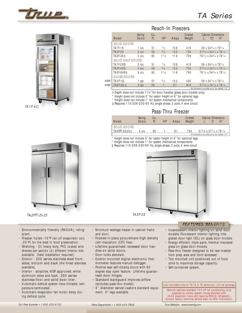 True TA1F-1G User manual