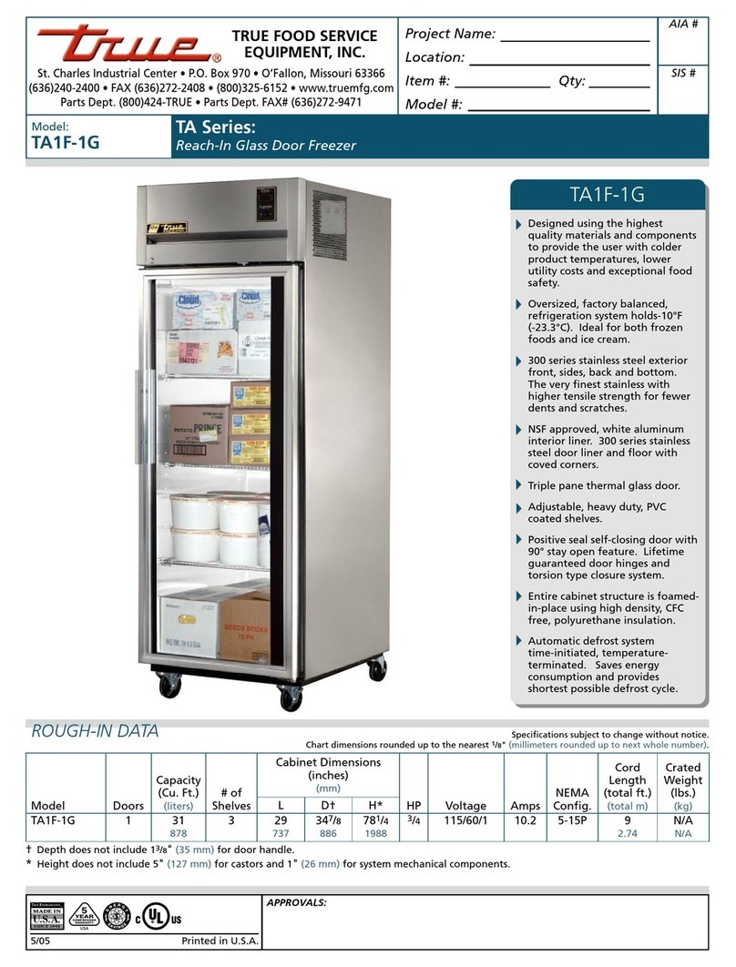 True TA1F-1G User manual