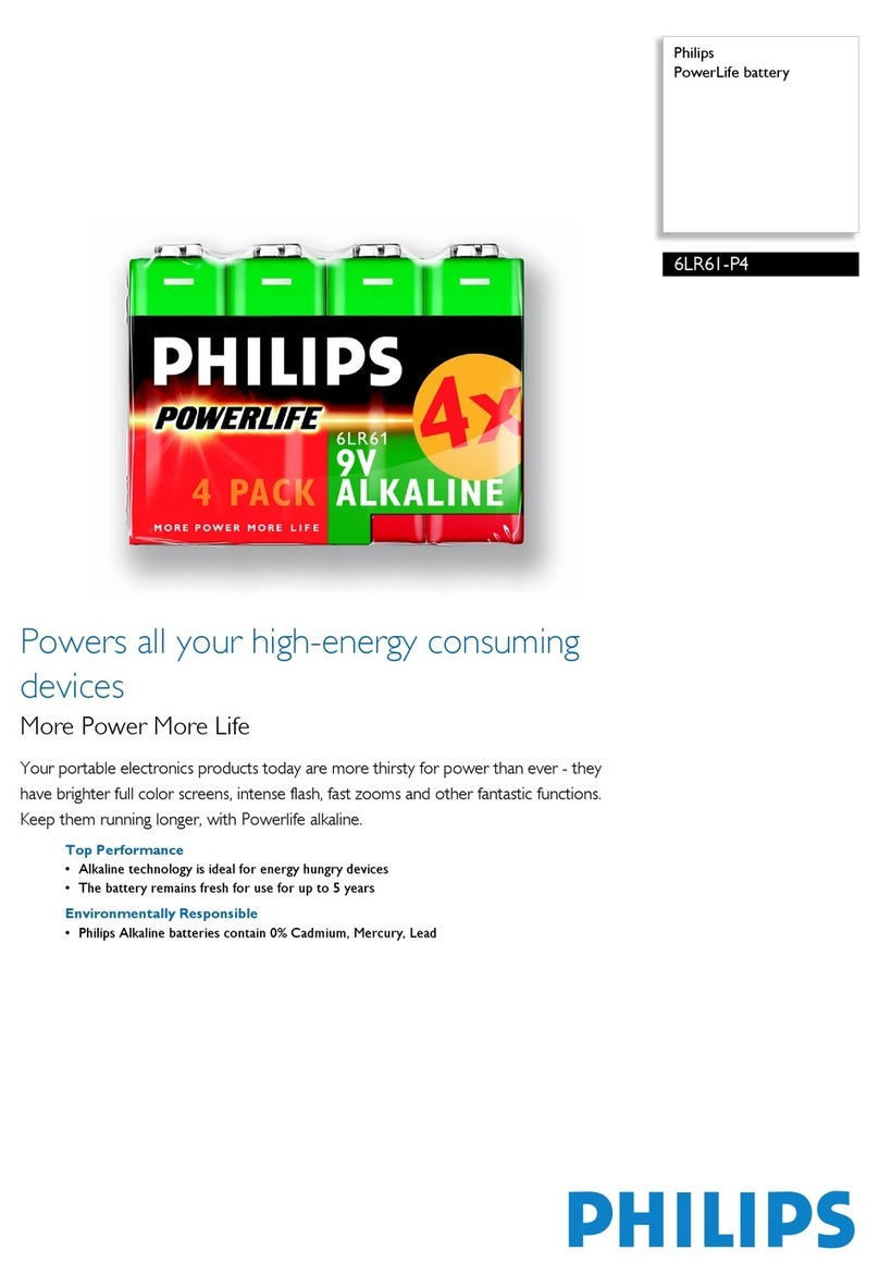 Philips PowerLife 6LR61-P4 User manual
