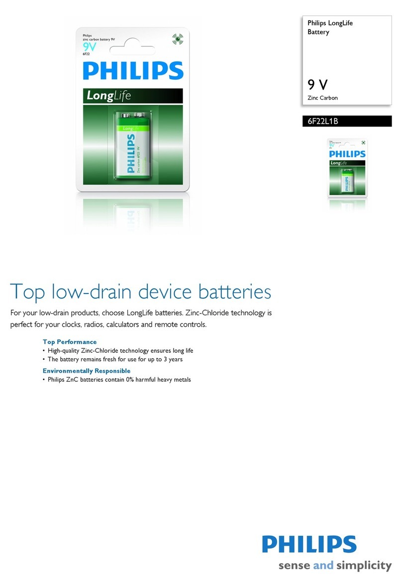 Philips LongLife 6F22L1B User manual