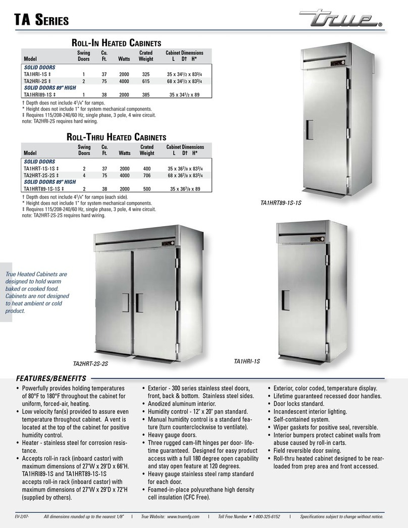 True TA1HRI-1S User manual