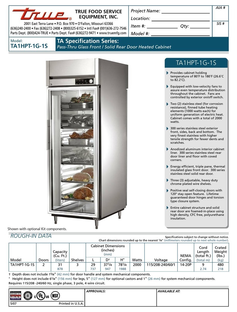 True TA1HPT-1G-1S User manual