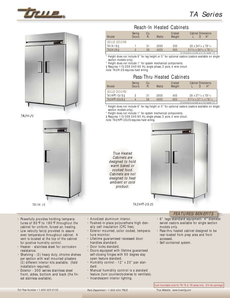 True TA1H-1S User manual