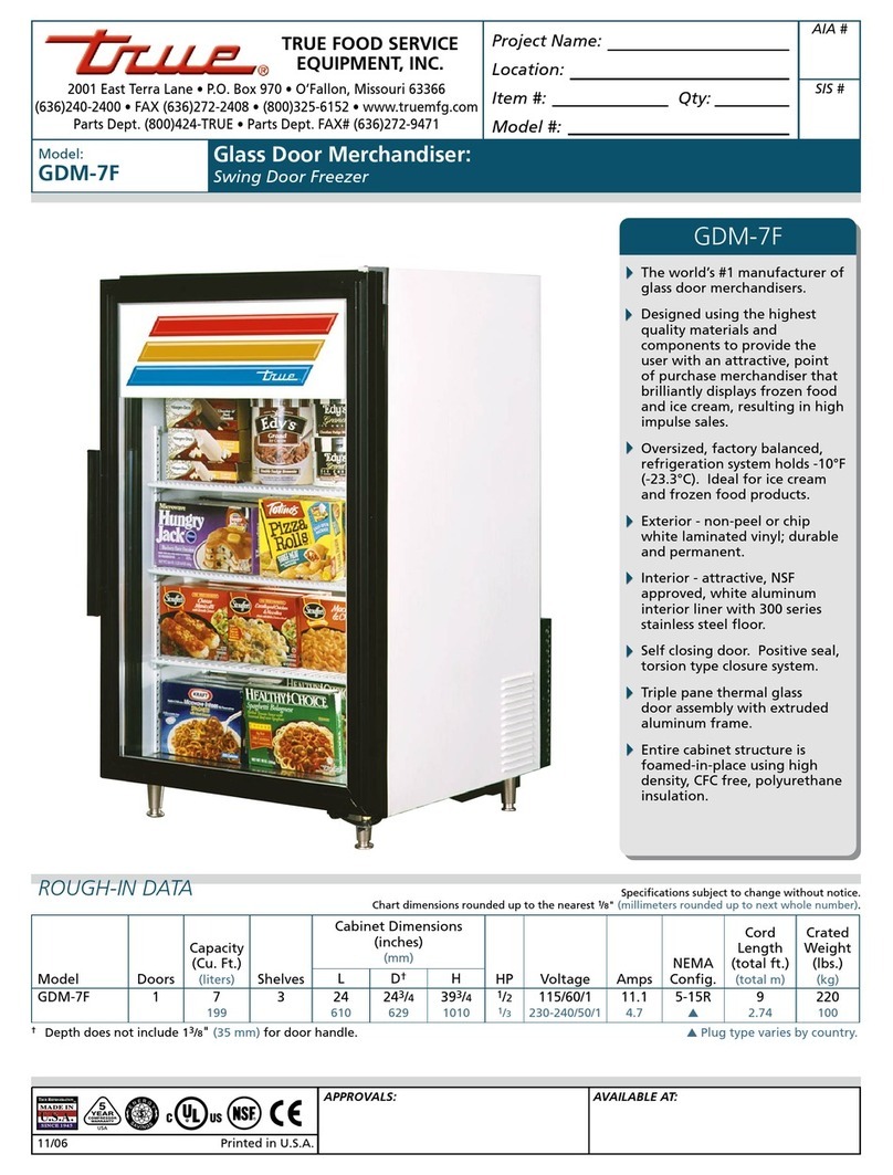 True GDM-7F User manual