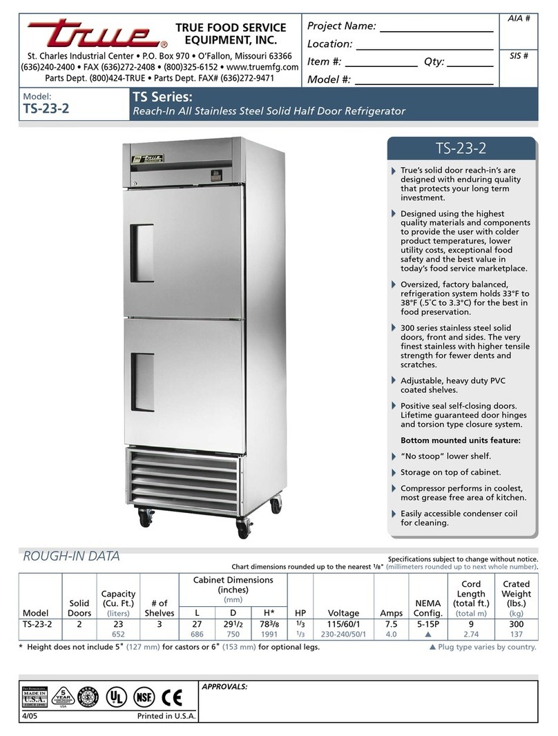 True TS-23-2 User manual