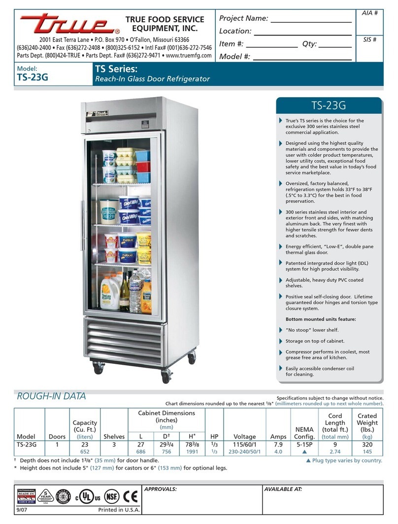 True TS-23G User manual