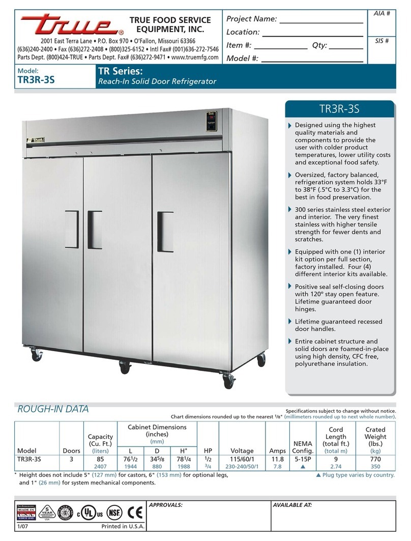 True TR3R-3S User manual