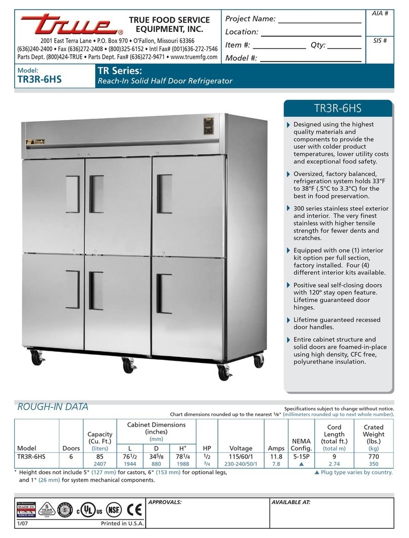 True TR3R-6HS User manual