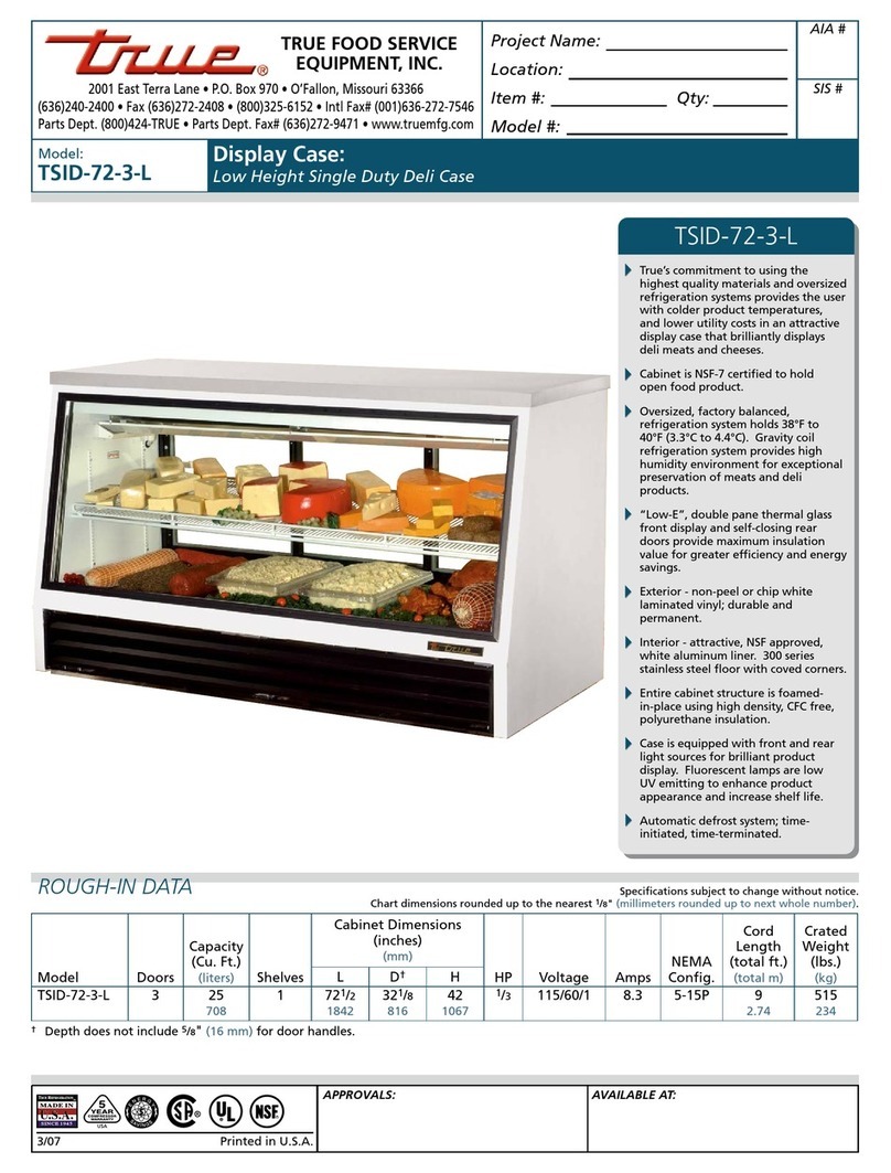 True TSID-72-3-L Specifications