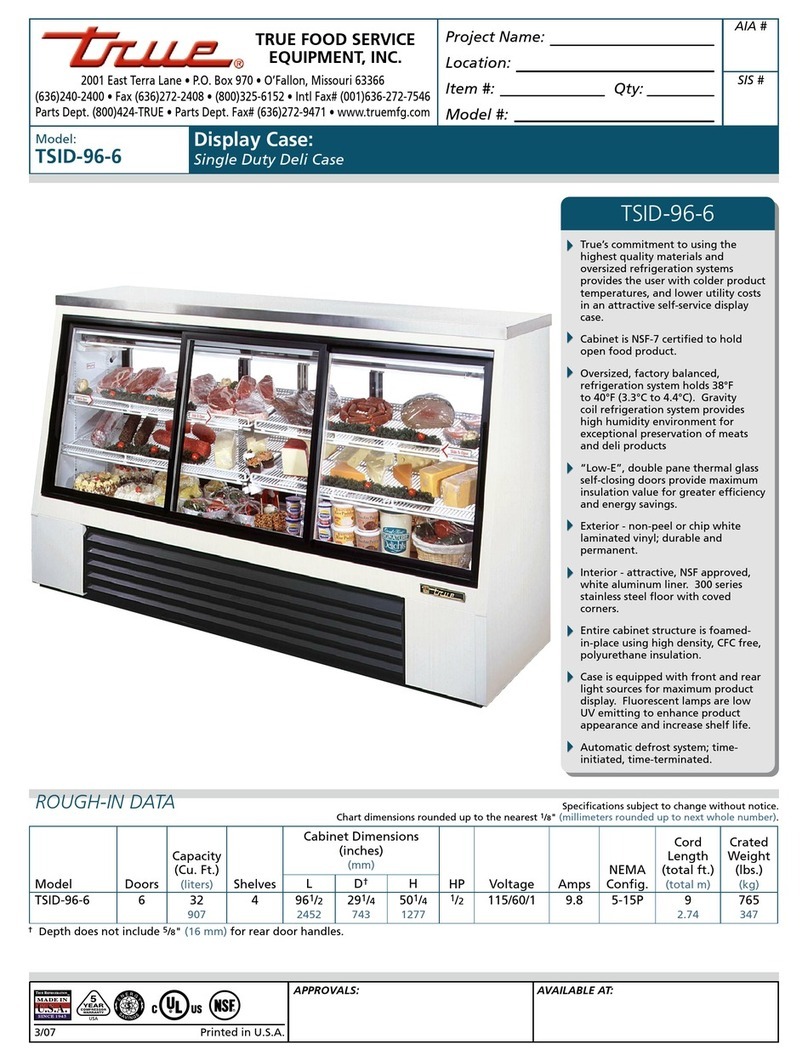 True TSID-96-6 User manual