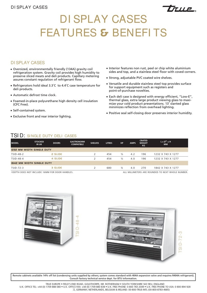 True TSID-72-3 User manual