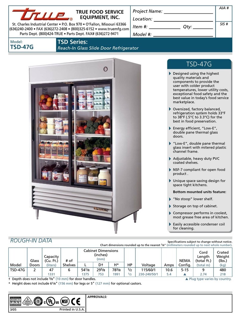 True TSD-47G User manual