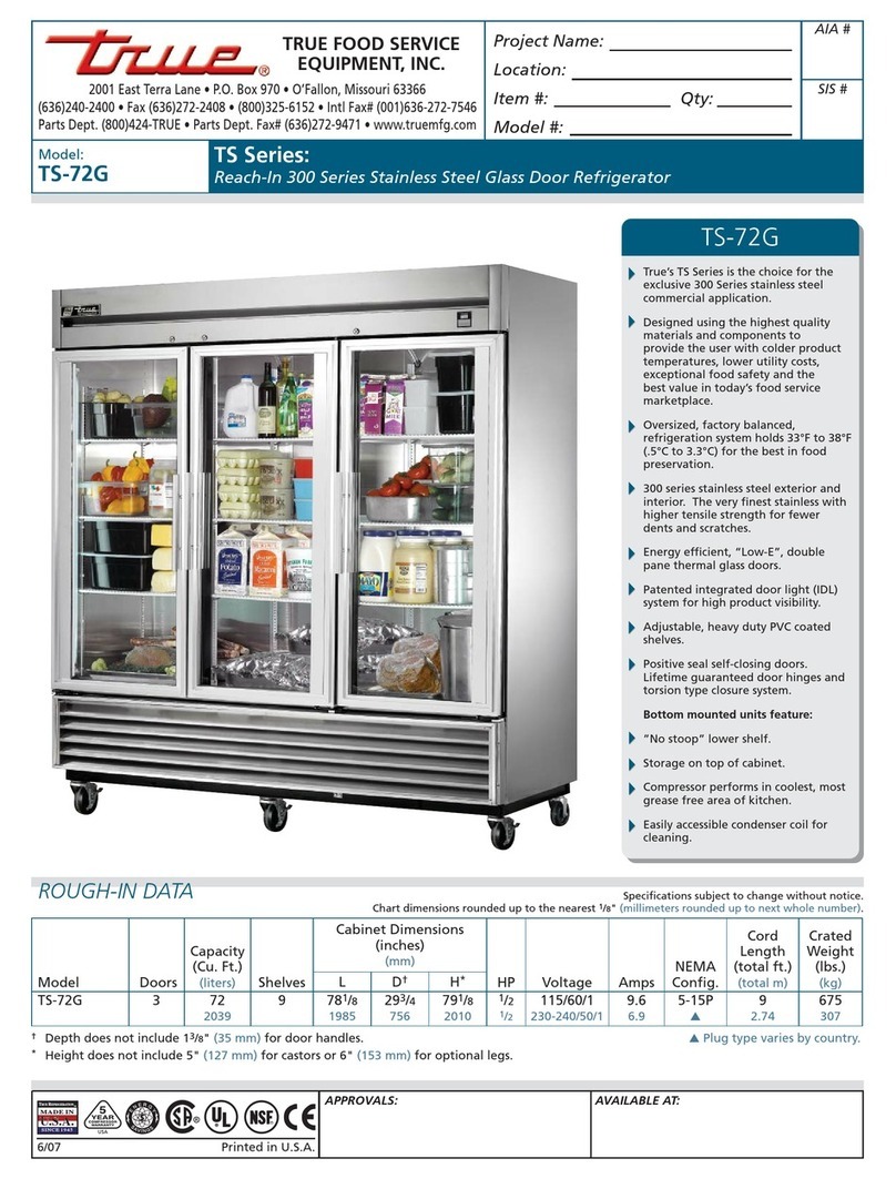 True TS-72G User manual