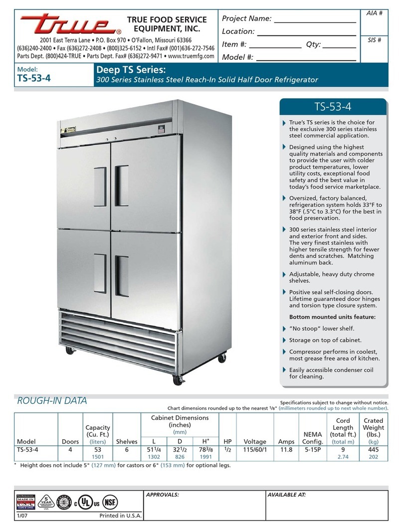 True TS-53-4 User manual