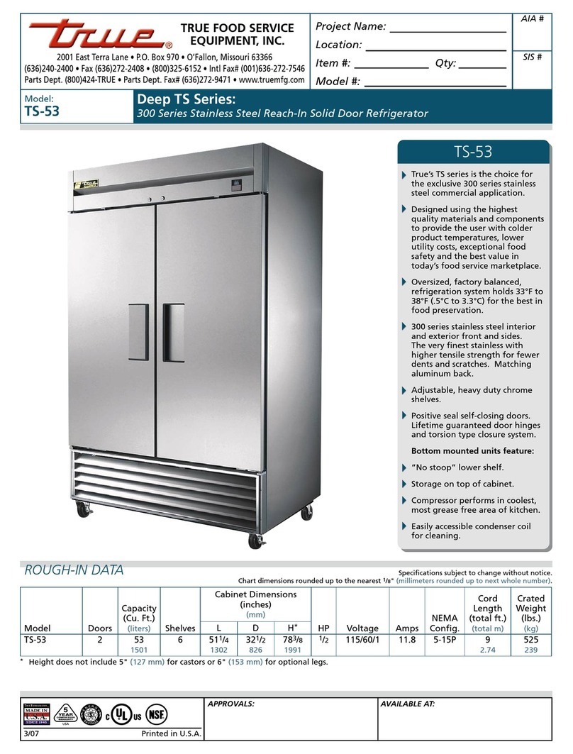 True TS-53 Specifications