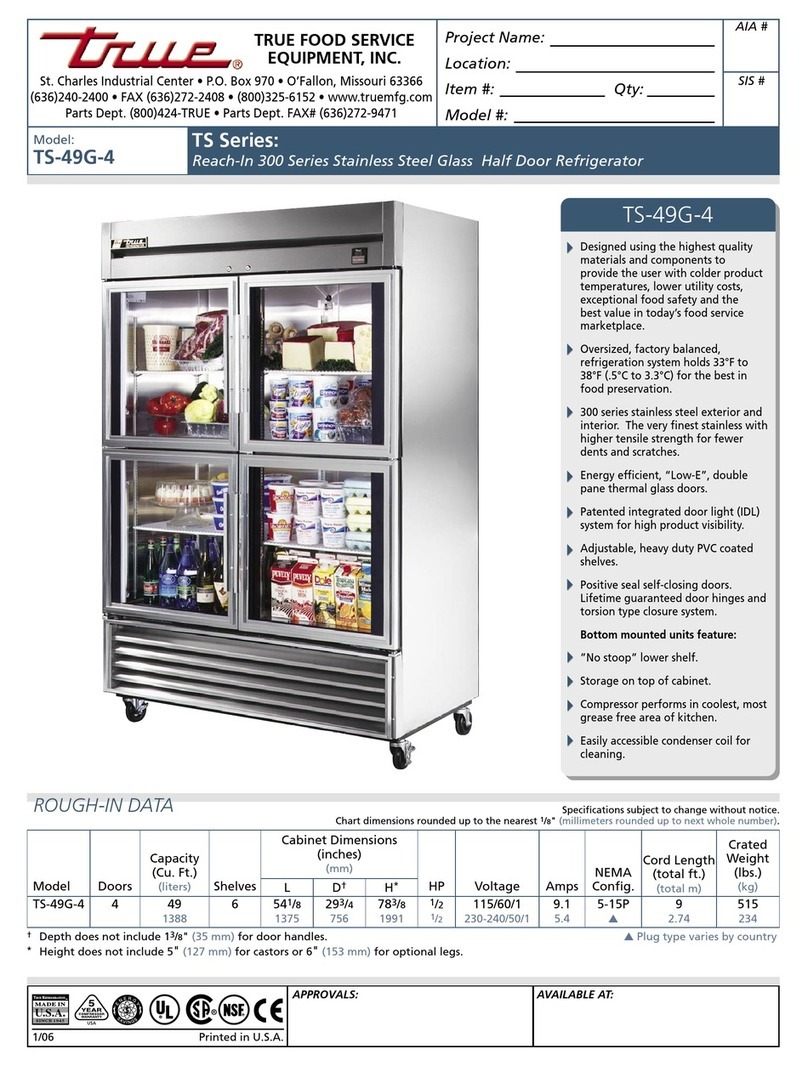 True TS-49G-4 User manual