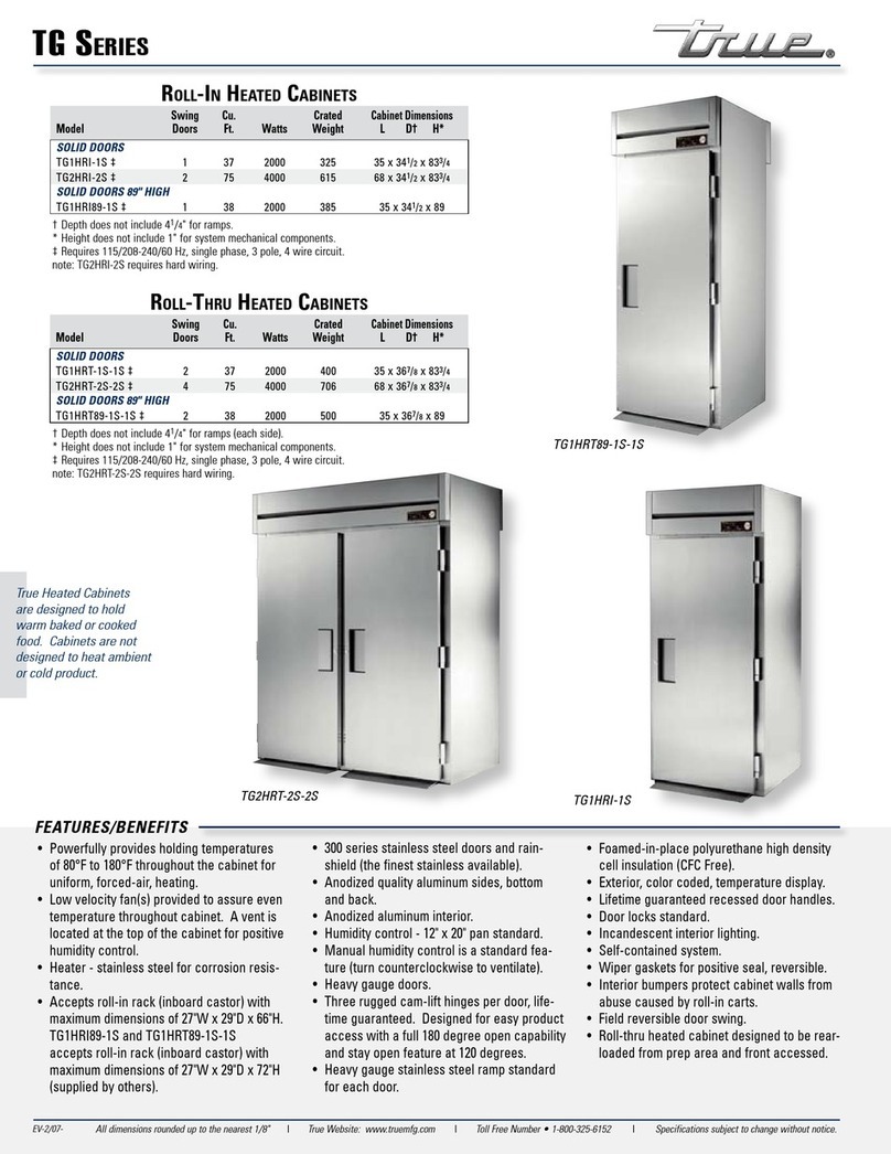 True TG1HRI-1S User manual