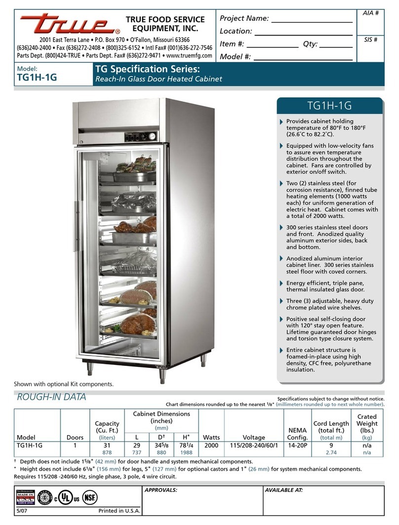 True TG1H-1G User manual