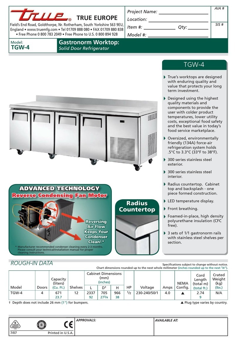 True TGW-4 User manual