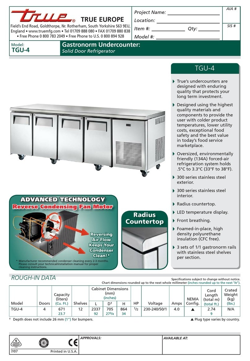 True TGU-4 User manual