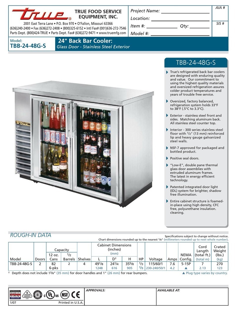 True TBB-24-48G-S User manual