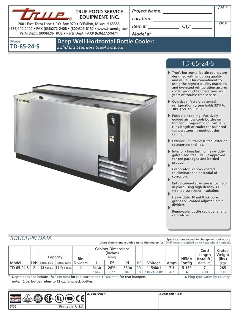 True TD-65-24-S Specifications