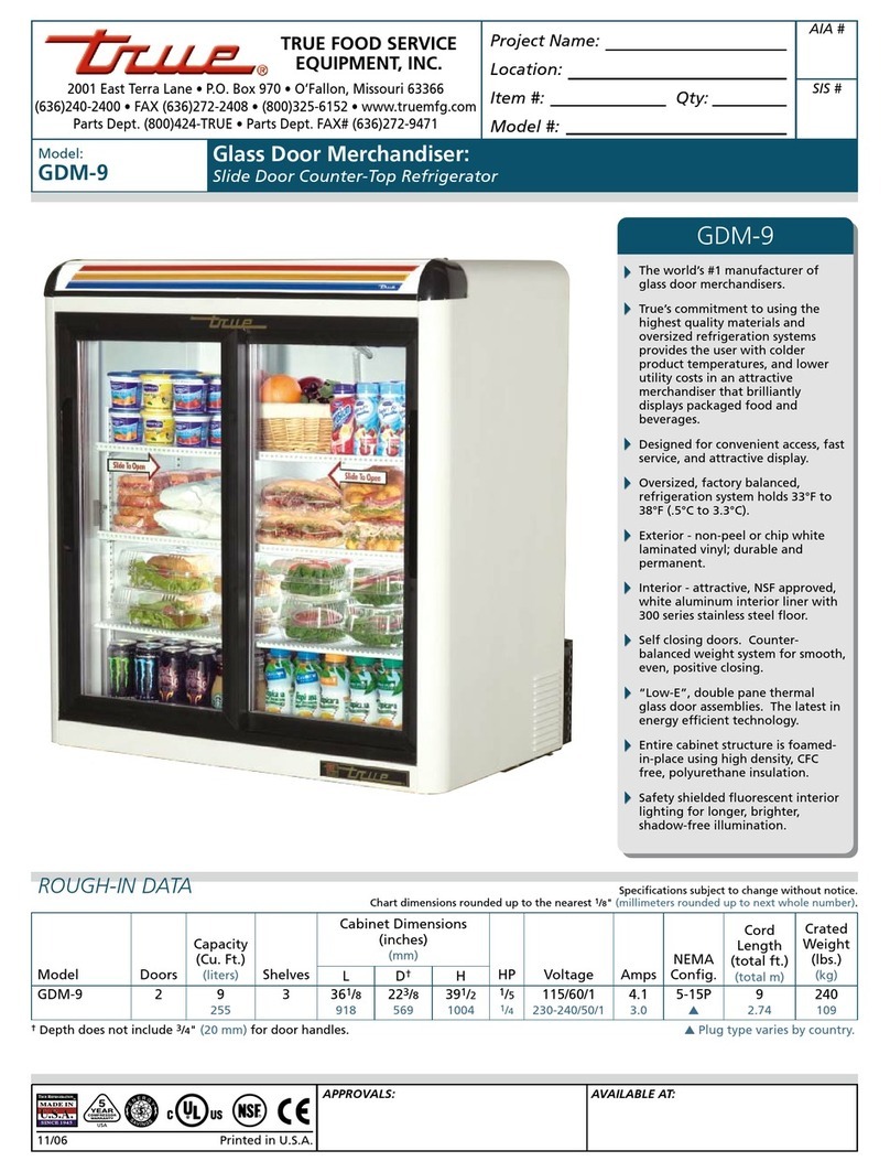 True GDM-9 User manual