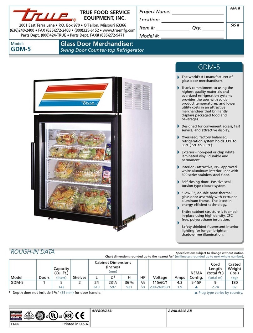 True GDM-5 User manual