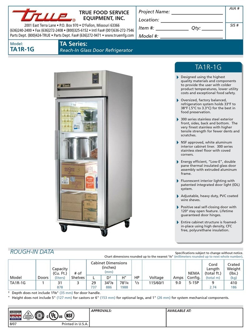 True TA1R-1G User manual