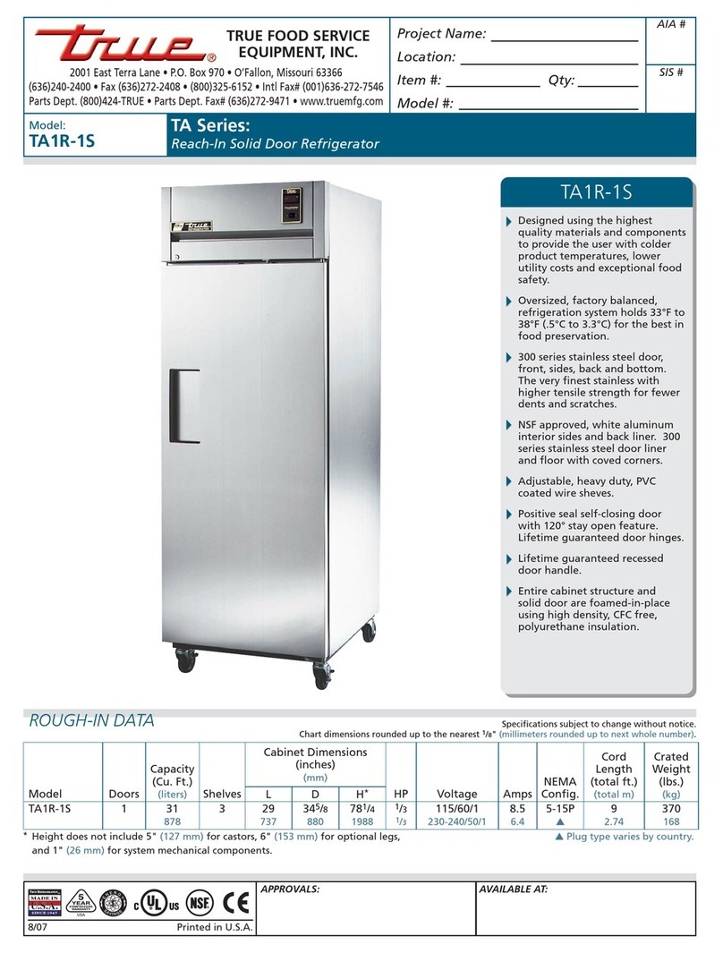 True TA1R-1S User manual