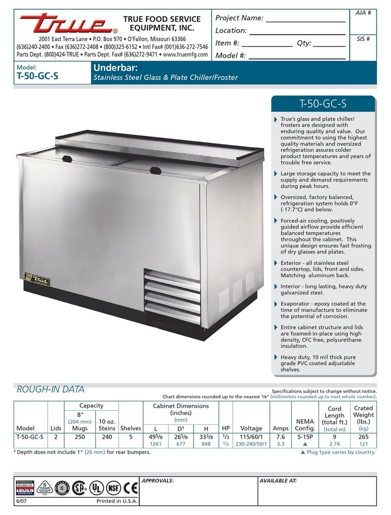 True T-50-GC-S User manual
