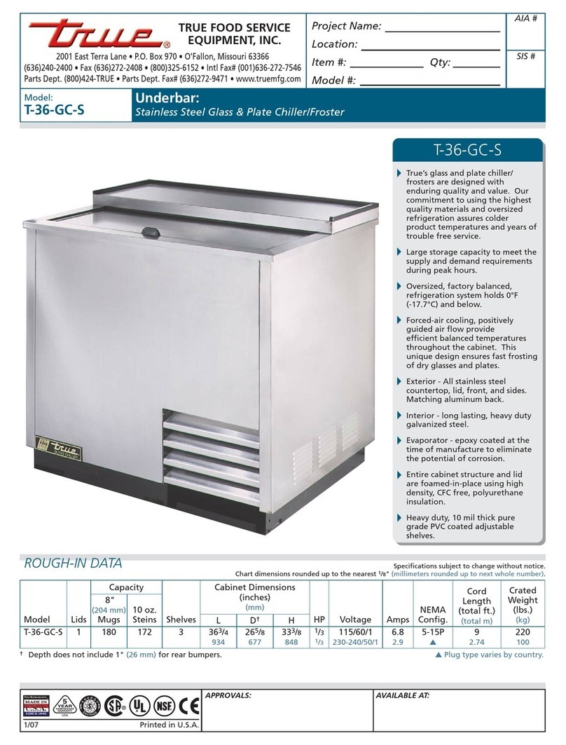 True T-36-GC-S User manual