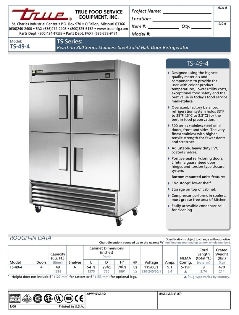 True TS-49-4 Specifications