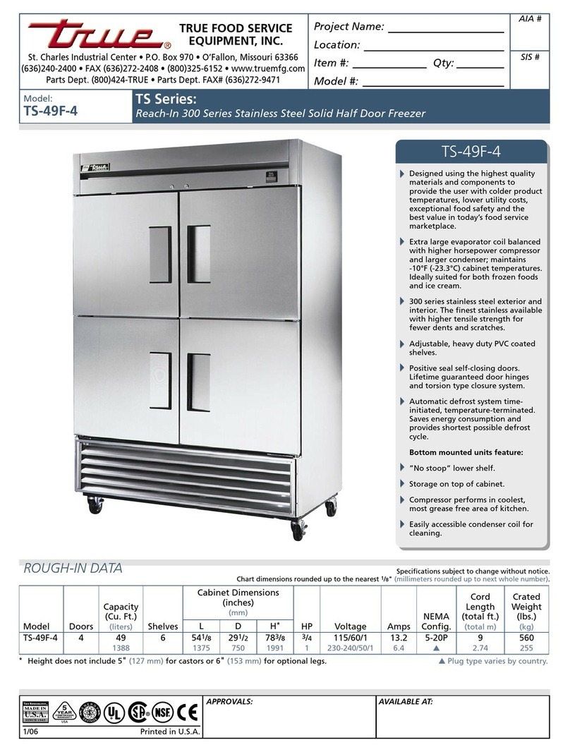 True TS-49F-4 Specifications