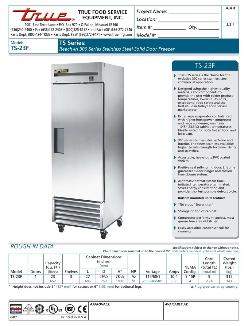 True TS-23F User manual