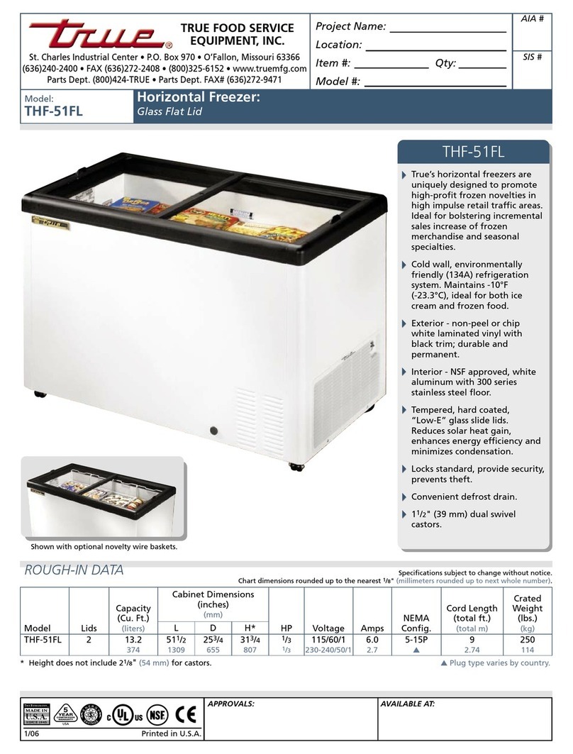 True THF-51FL User manual