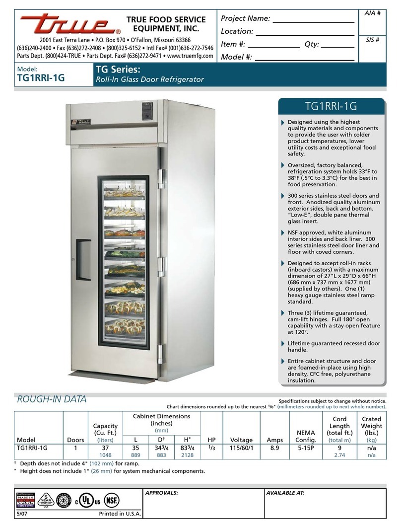 True TG1RRI-1G User manual