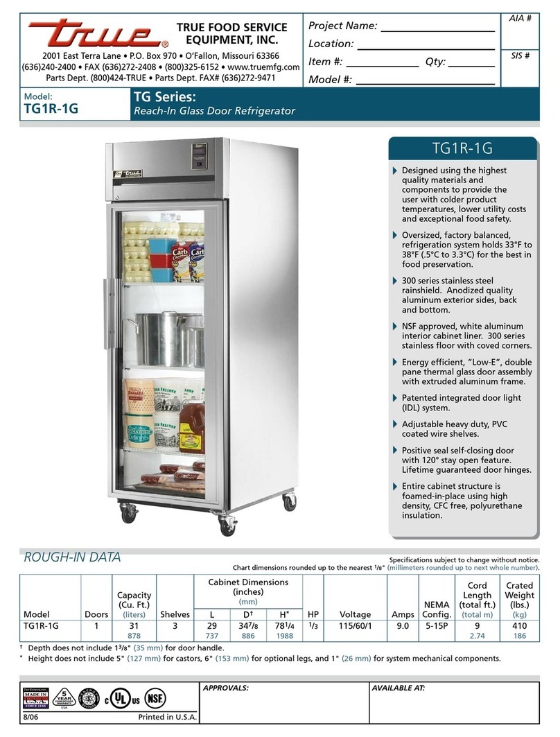 True TG1R-1G User manual