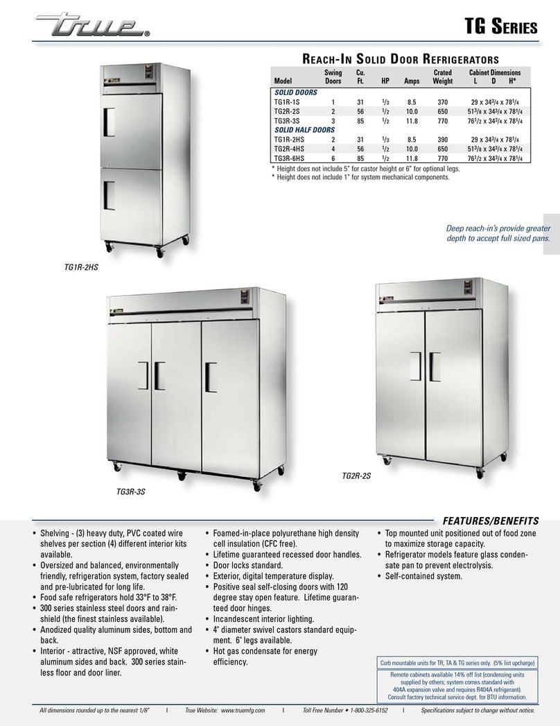 True TG1R-1S User manual