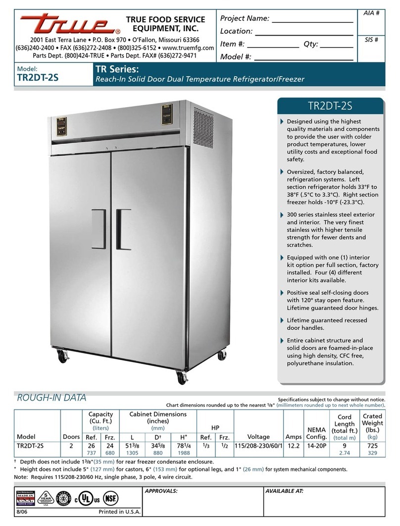 True TR2DT-2S User manual