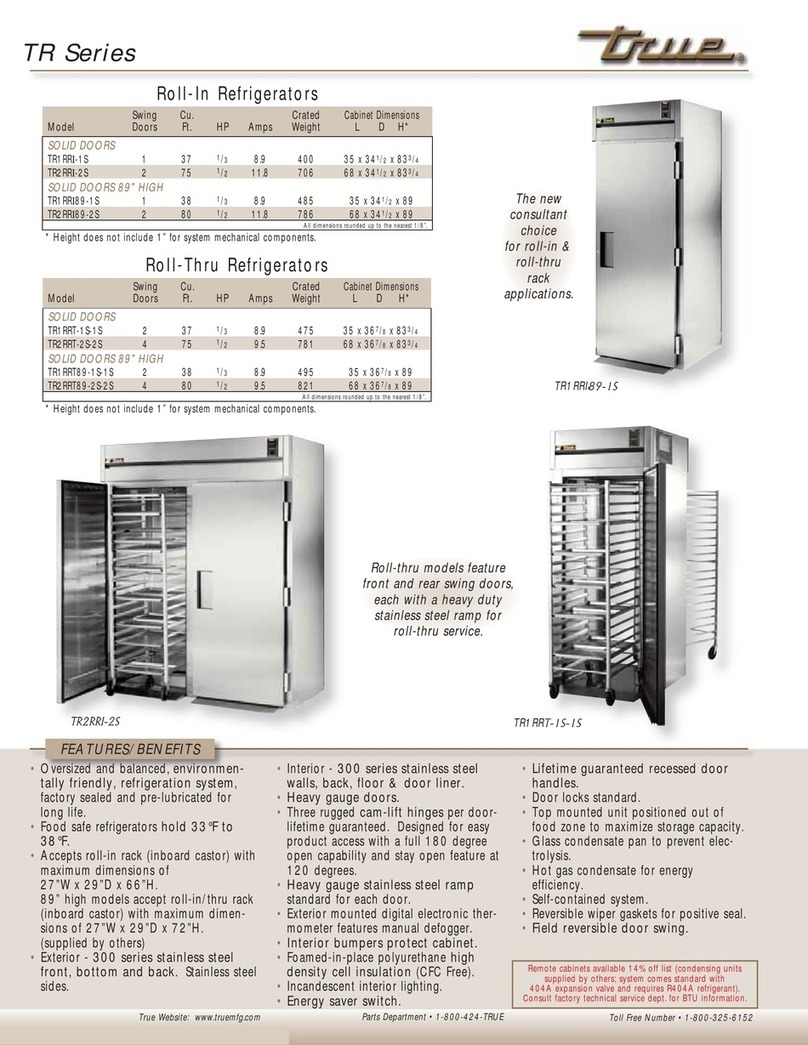 True TR1RRI-1S User manual