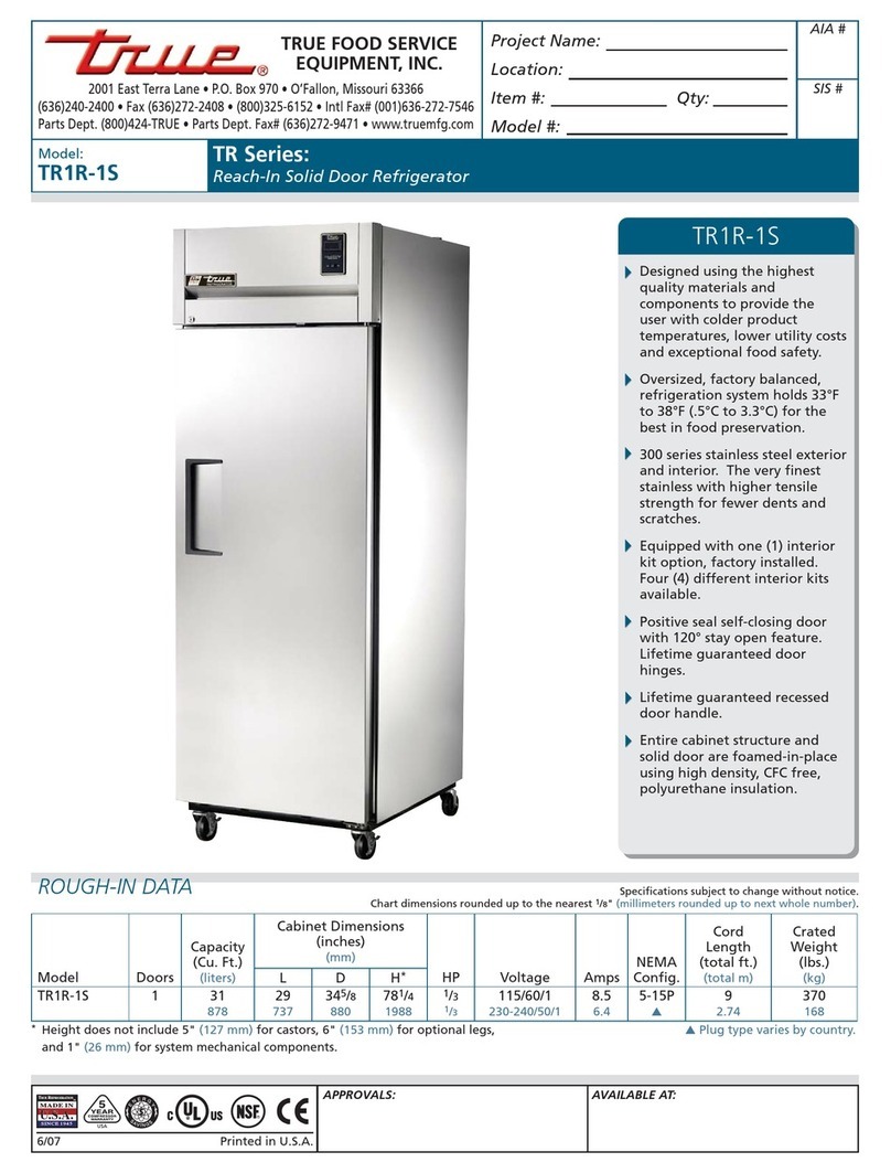 True TR1R-1S User manual