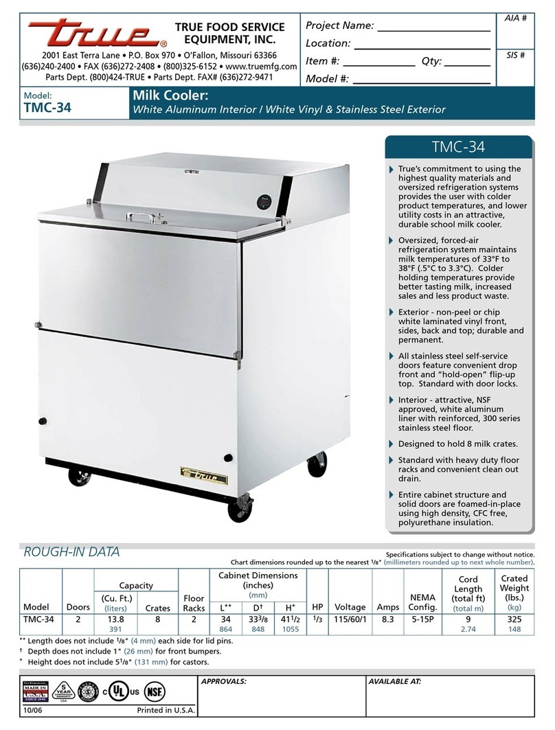 True TMC-34 User manual