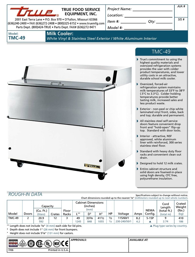 True TMC-49 User manual