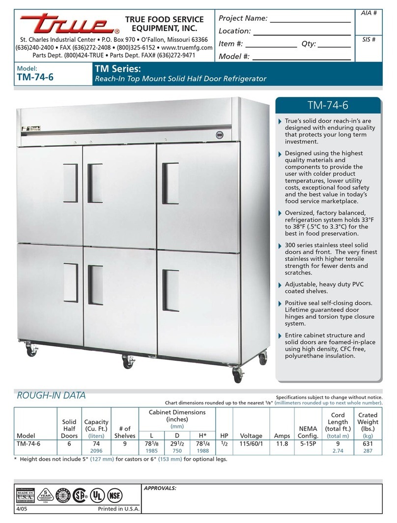 True TM-74-6 User manual